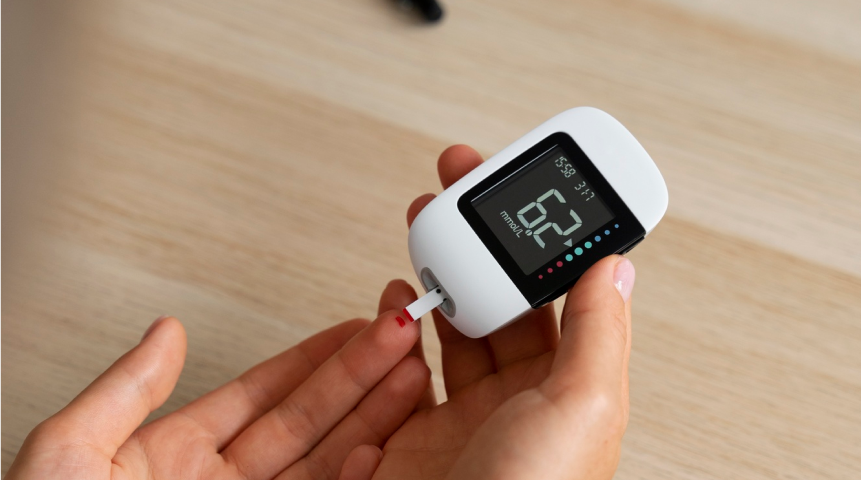 Medición de glucosa y colesterol